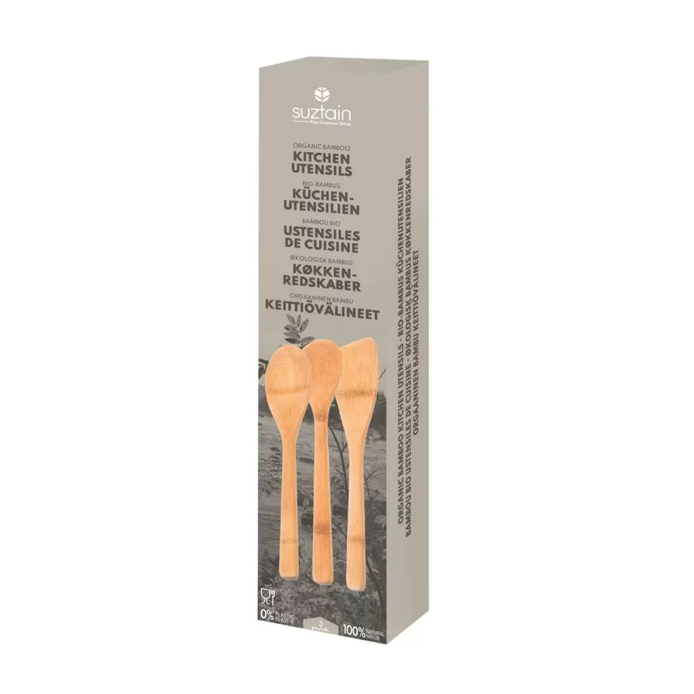 Suztain Bambus Køkenredskaber 3 pack - 1 stk
