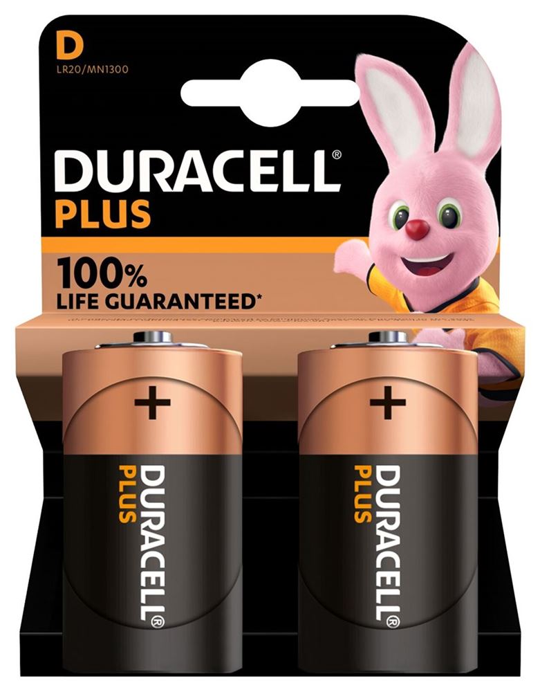 DURACELL Batterie Plus D / LR20 Blist 2 Stk
