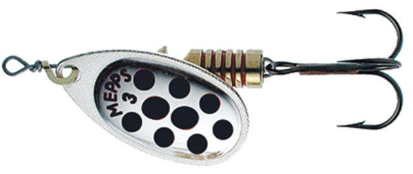 Cuillère Mepps Aglia Spinner Argent/Noir