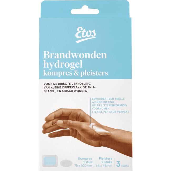 Etos Doosje met 1x hydrogel kompres + 2x hydrogel pleisters