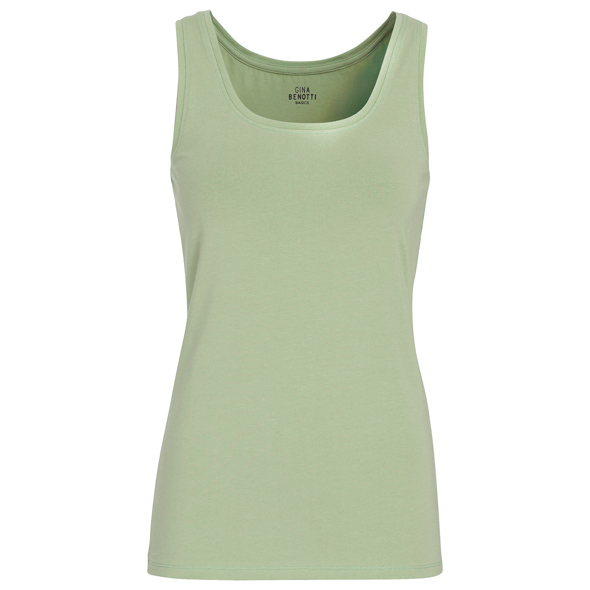 Gina Benotti Damen Top im Basic-Look hellgrün