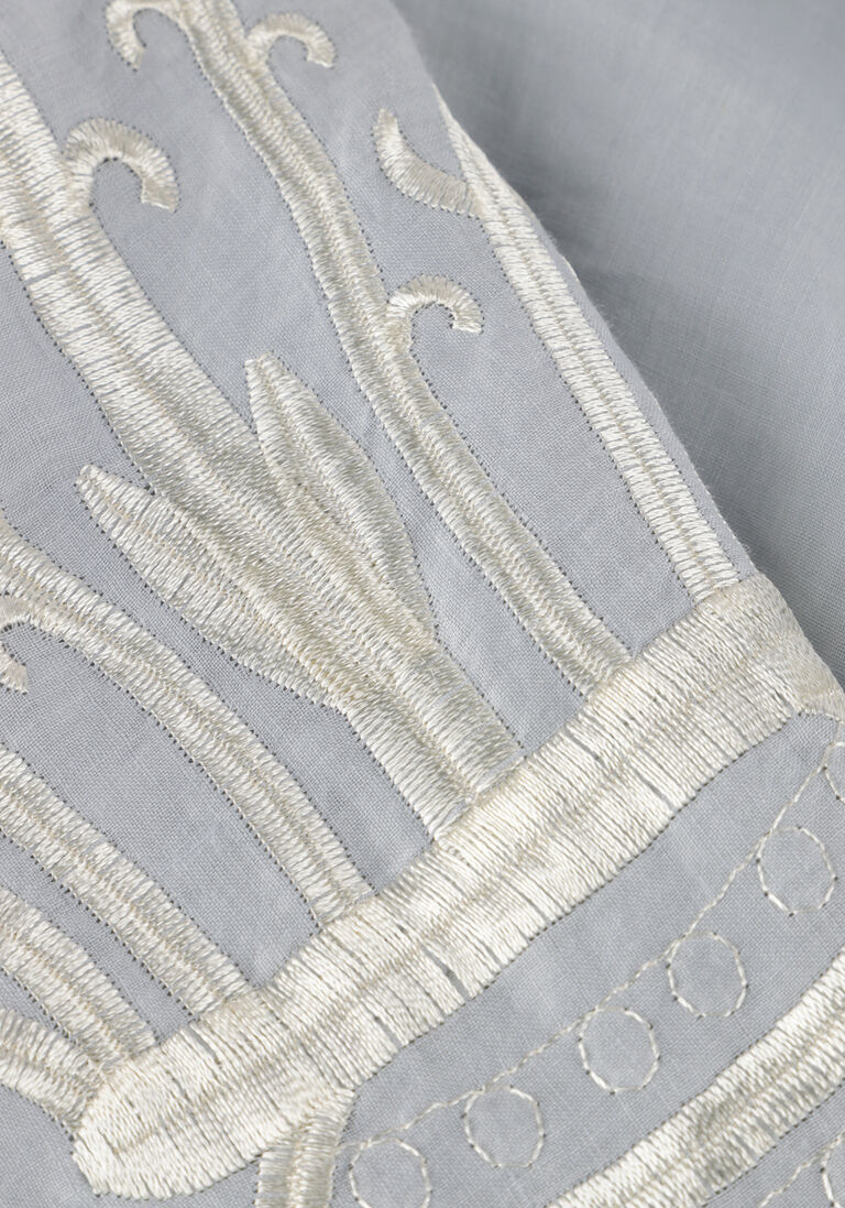 lichtgrijze greek archaic kori maxi jurk 430582