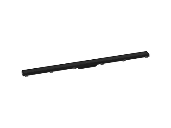 Caniveau de douche 120 cm HANSGROHE RainDrain Match noir mat