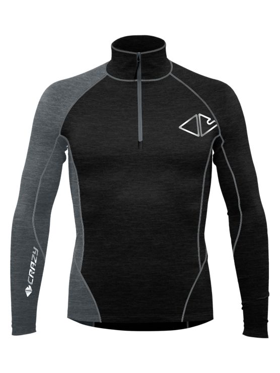 Crazy IdeaPULL FAHRENHEIT ZIP - schwarz
