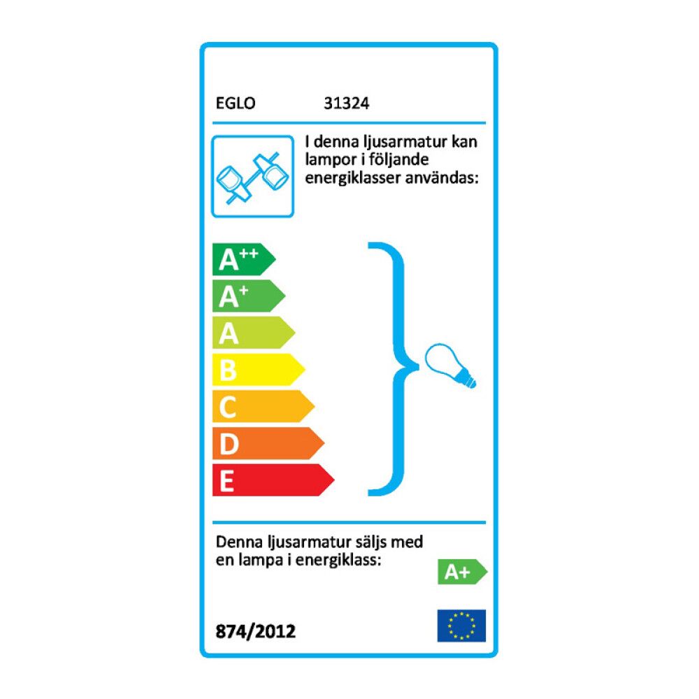 TAKSPOTLIGHT EGLO MINI LED RONDELL BØRSTET STÅL