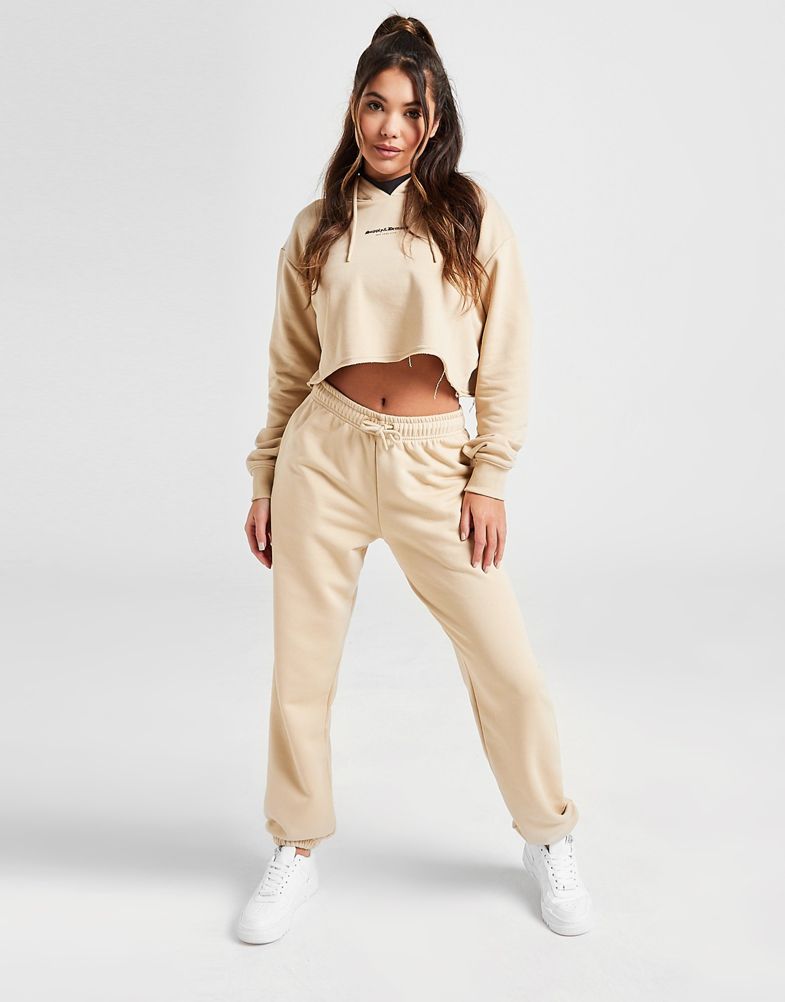 Supply & Demand Sweat à Capuche Crop Gothic Femme