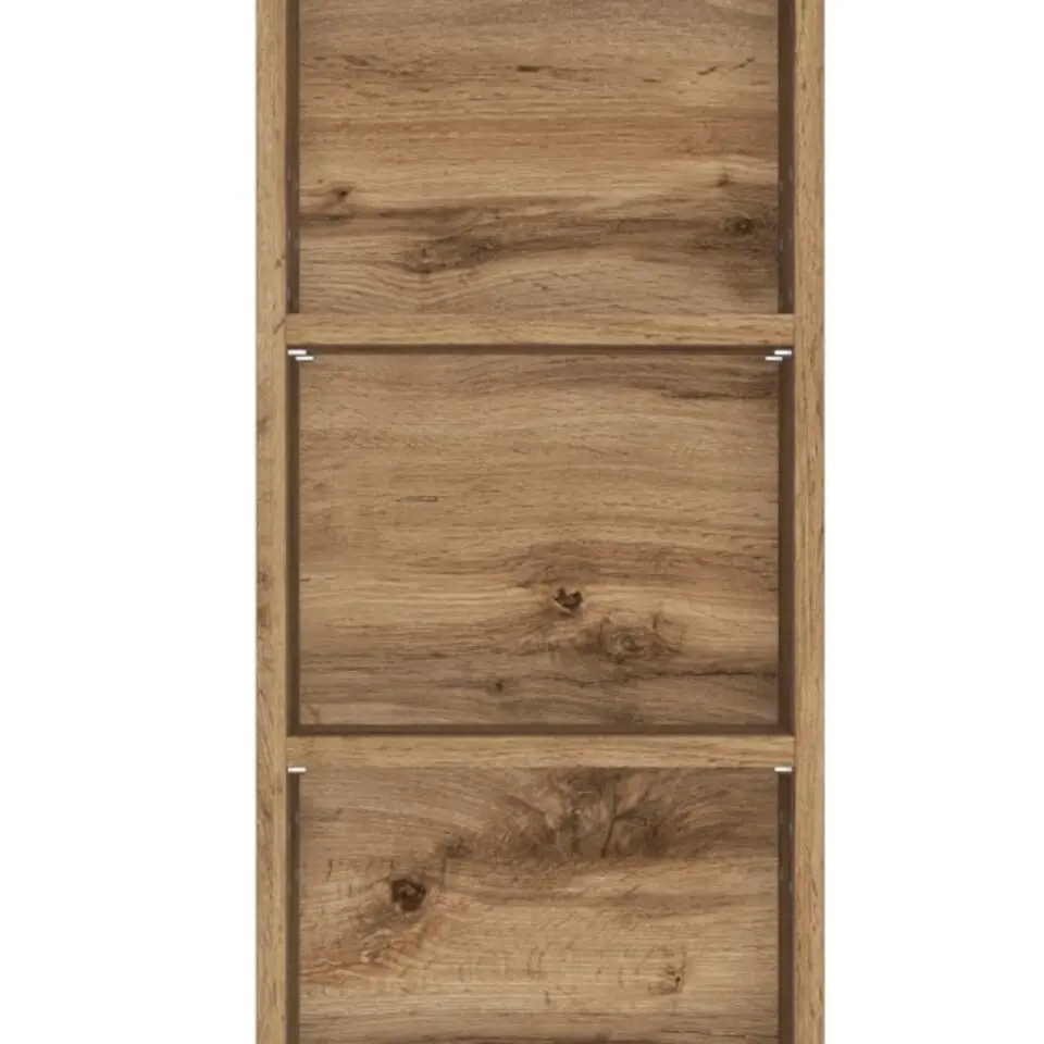 Badkamerkast Sefa 90cm 2 deuren - eik/wit
