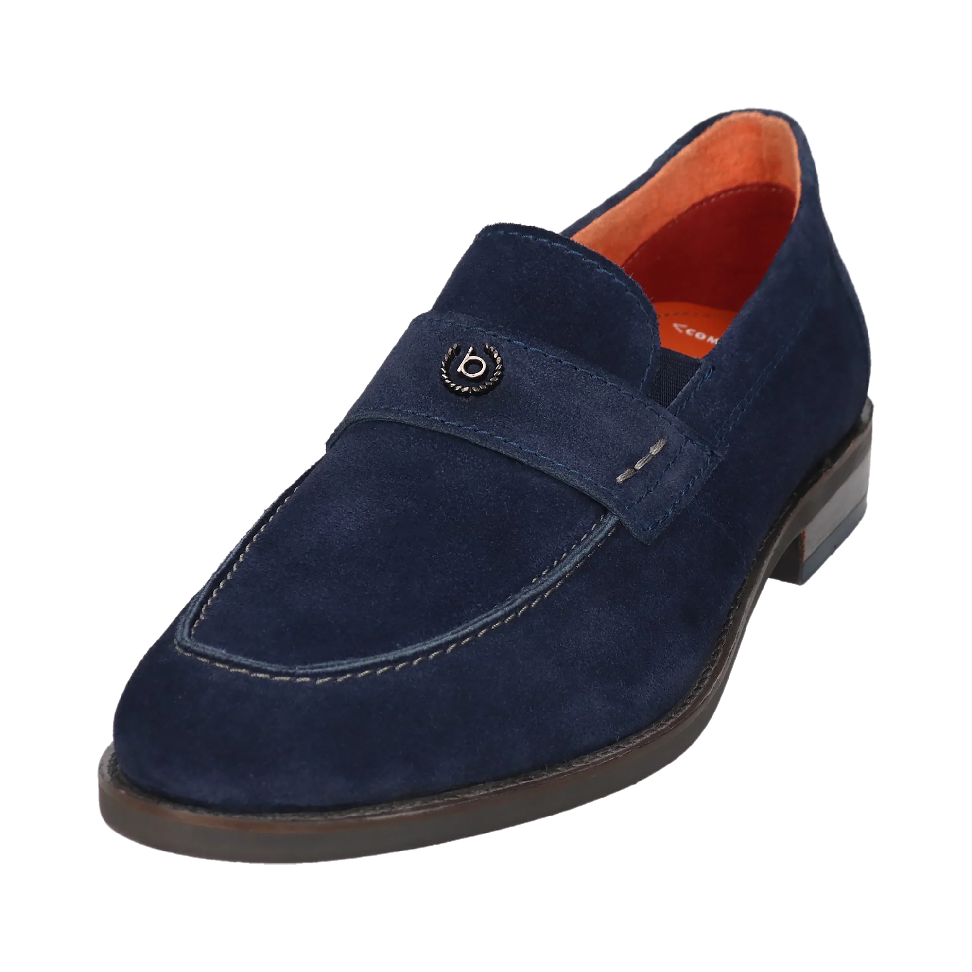 Leder Slip on blau