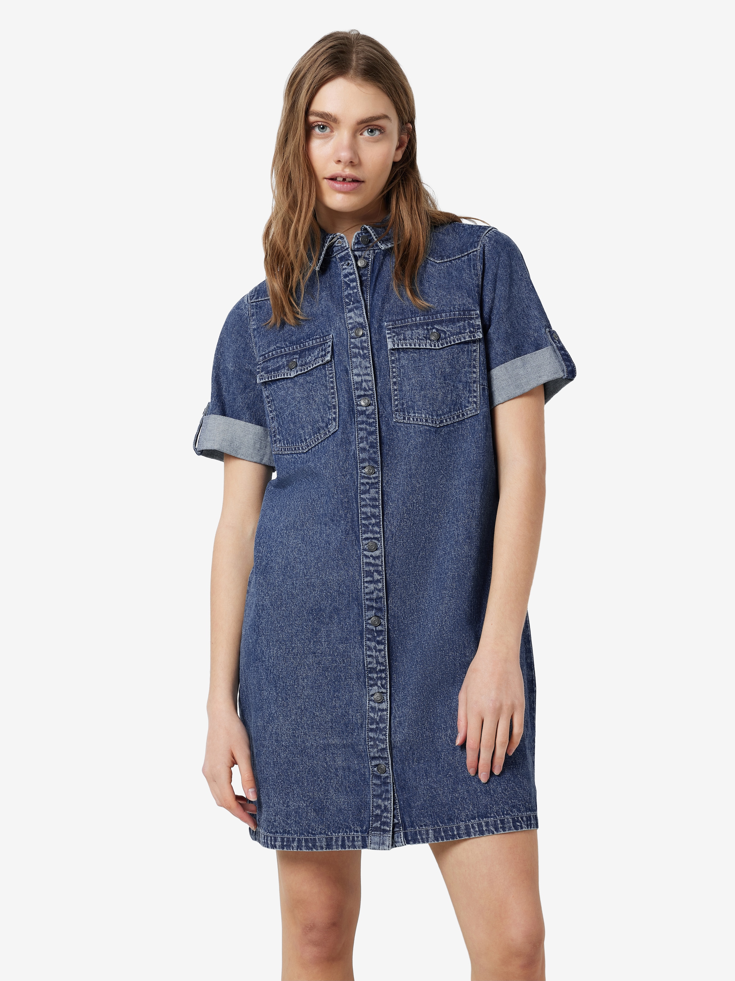 Noisy may Jeanskleid »NMNEW SIGNE S/S DENIM DRESS WG002MB NOOS« Brusttaschen