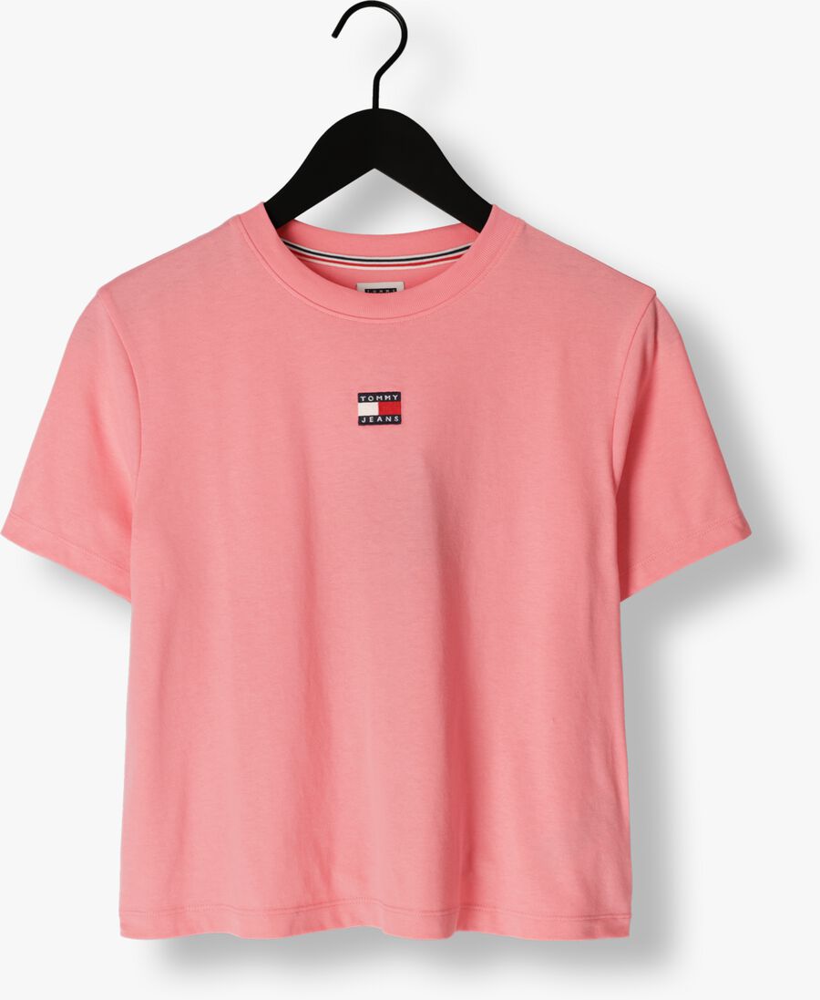 TOMMY JEANS roze tommy jeans t-shirt tjw bxy badge tee