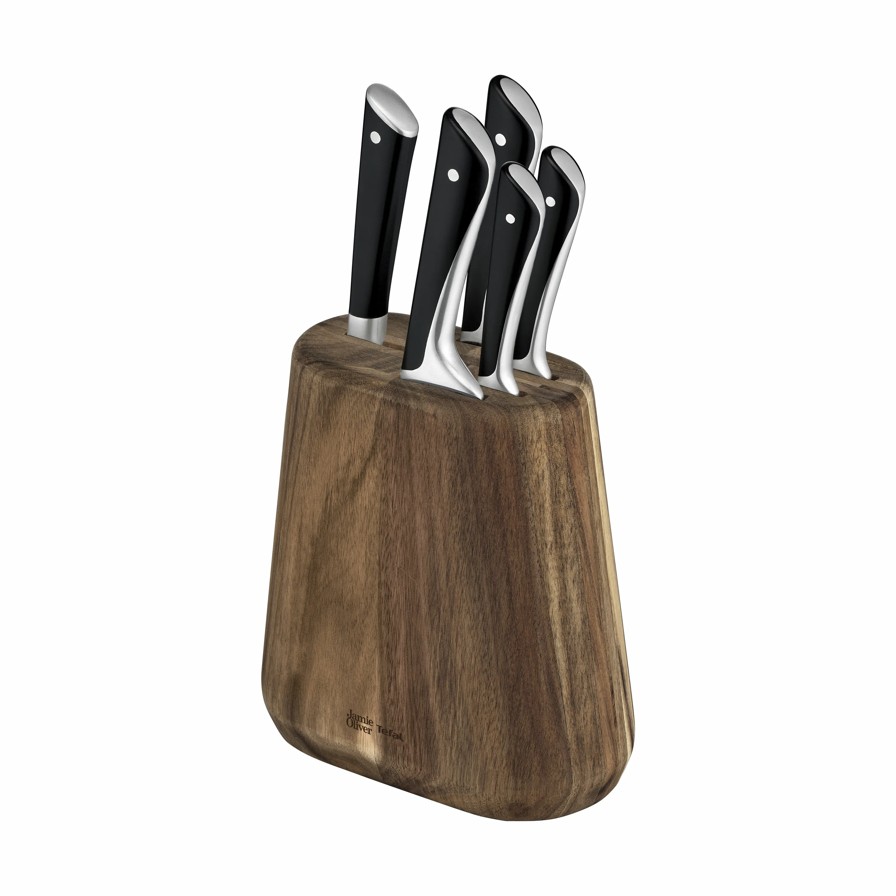 Jamie Oliver by Tefal Knivblok m. indhold - 5 dele