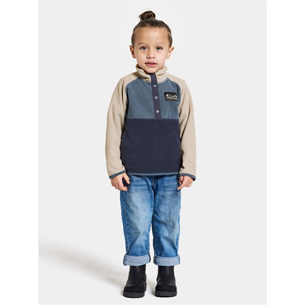 Navy Monte Kids Fleece Jakke - Didriksons | Luksusbaby