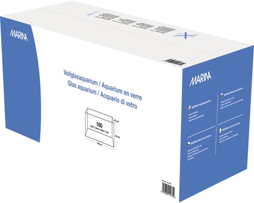 Volledig glazen aquarium Marina 100 x 40 x 40 cm, floatglas, glasdikte 8,0 mm, 160 L