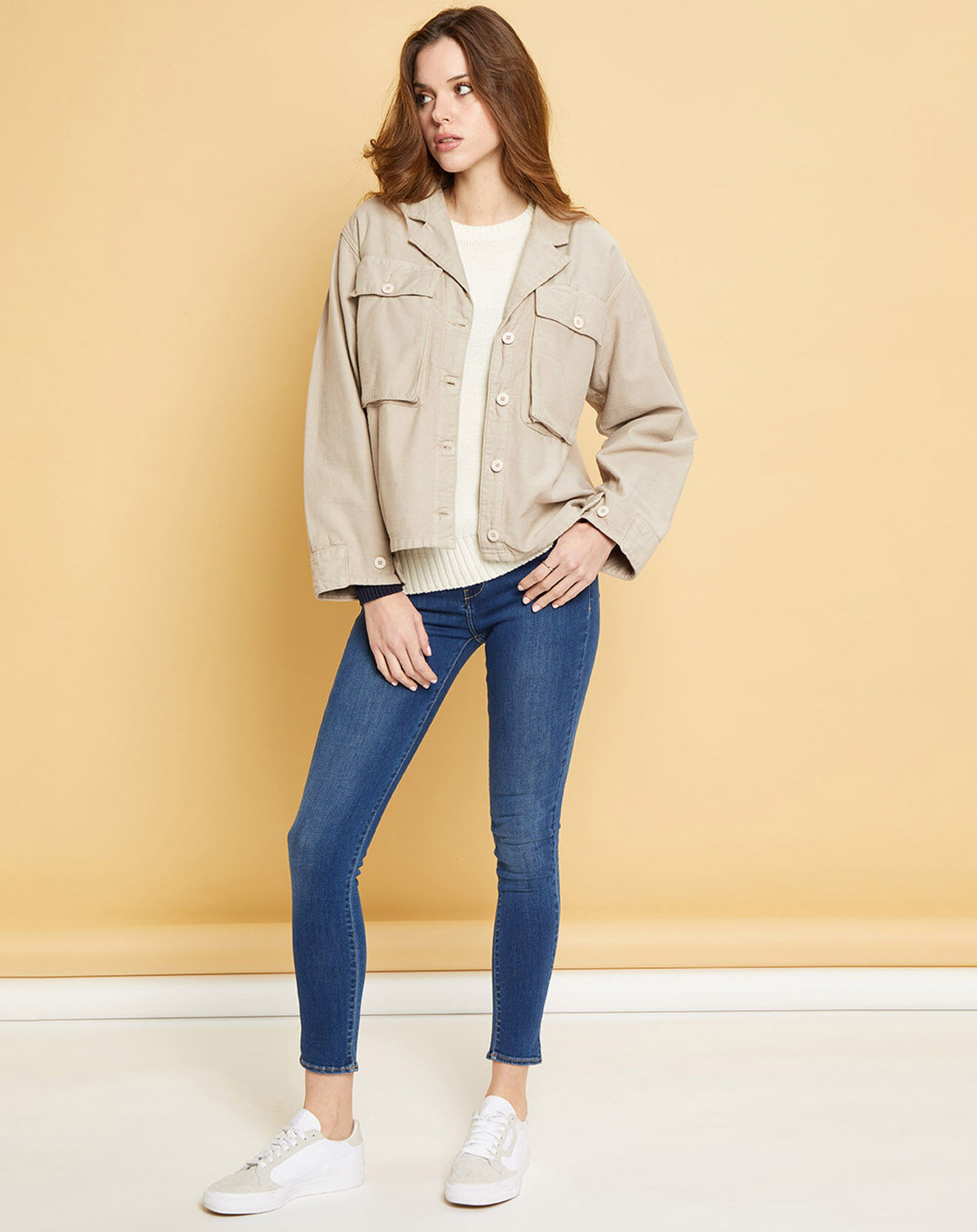 Acquaverde Veste Gabardine Ashley beige