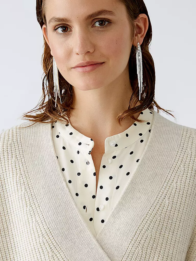 OUÍ Strickjacke creme