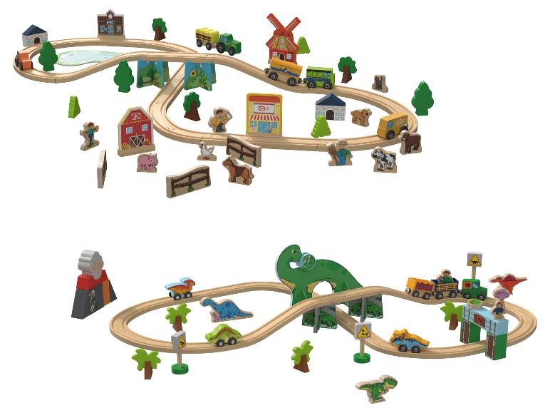 Houten treinset