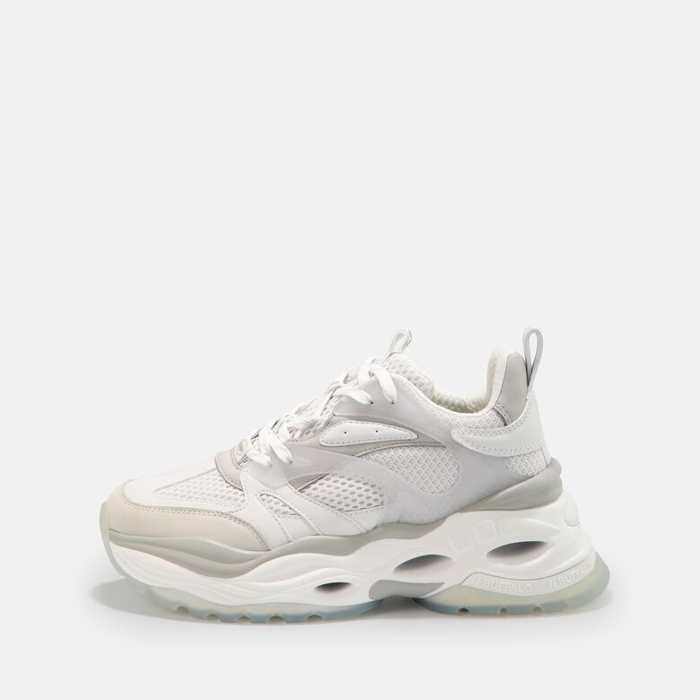 Triplet M baskets basses véganes, blanc