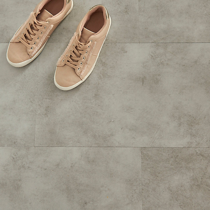 Dalle PVC clipsable Jazy Gris clair 30 x 60 cm GoodHome (vendue au carton)