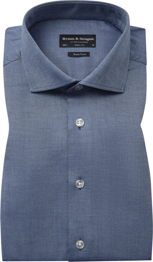Bruun & Stengade BS Ingles Modern Fit Shirt Blue
