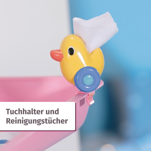 Baby Born Puppenwickeltisch mit Wickelauflage und Tuchhalter