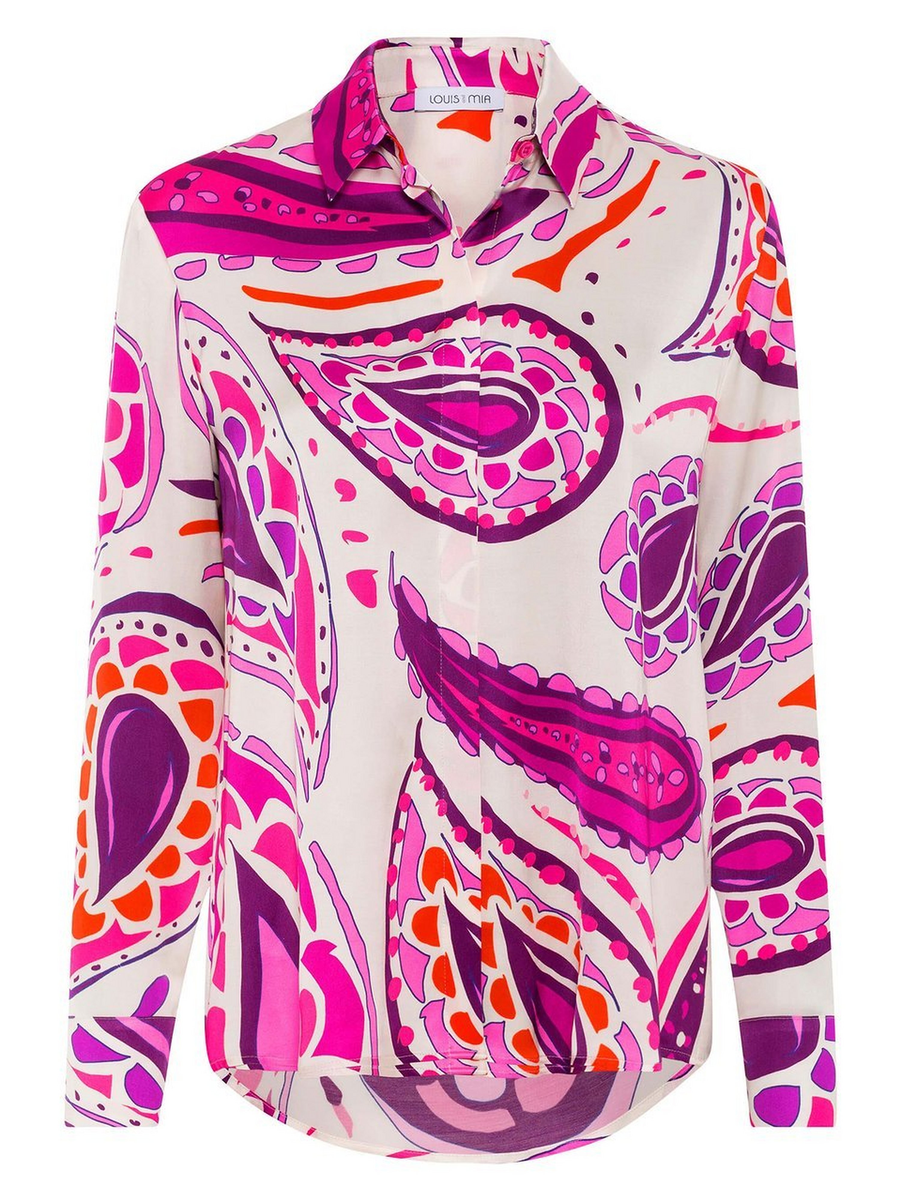 Bluse mit Hemdkragen