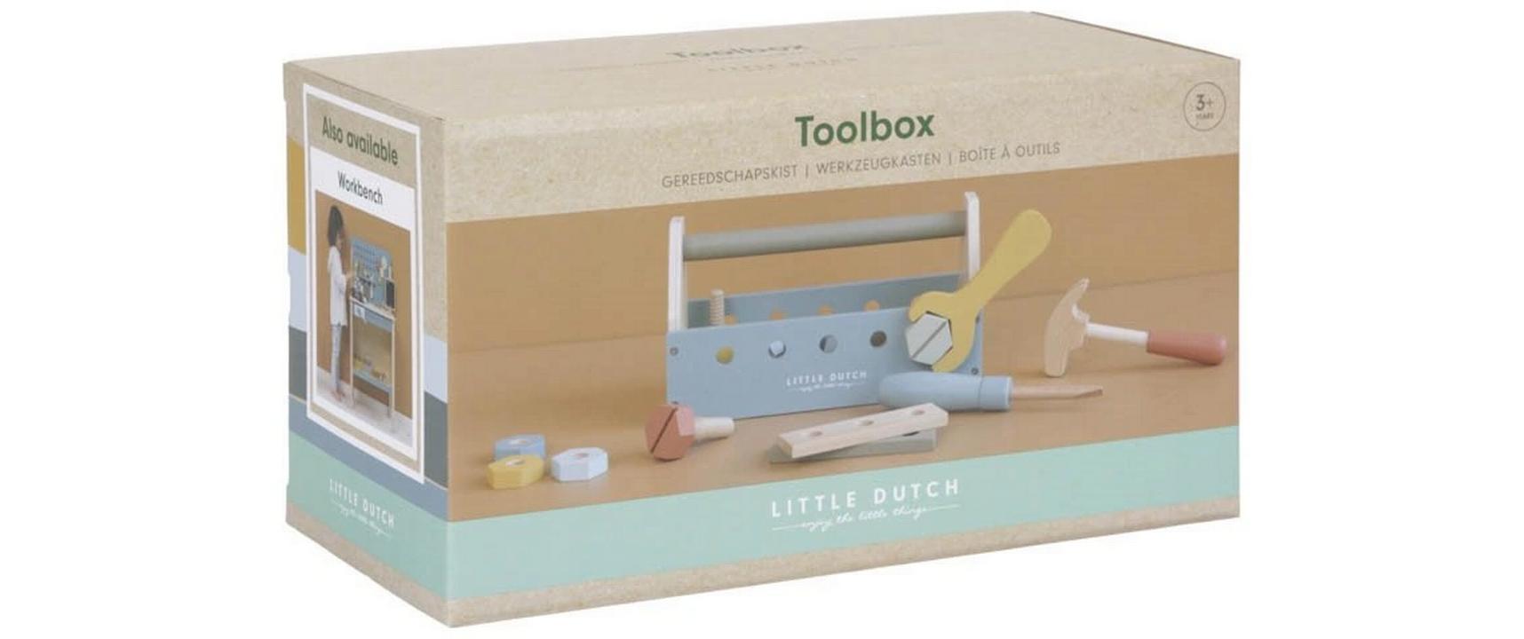 Handwerker Toolbox Holz WerkzeugkastenHandwerker-Spielset für Kinder