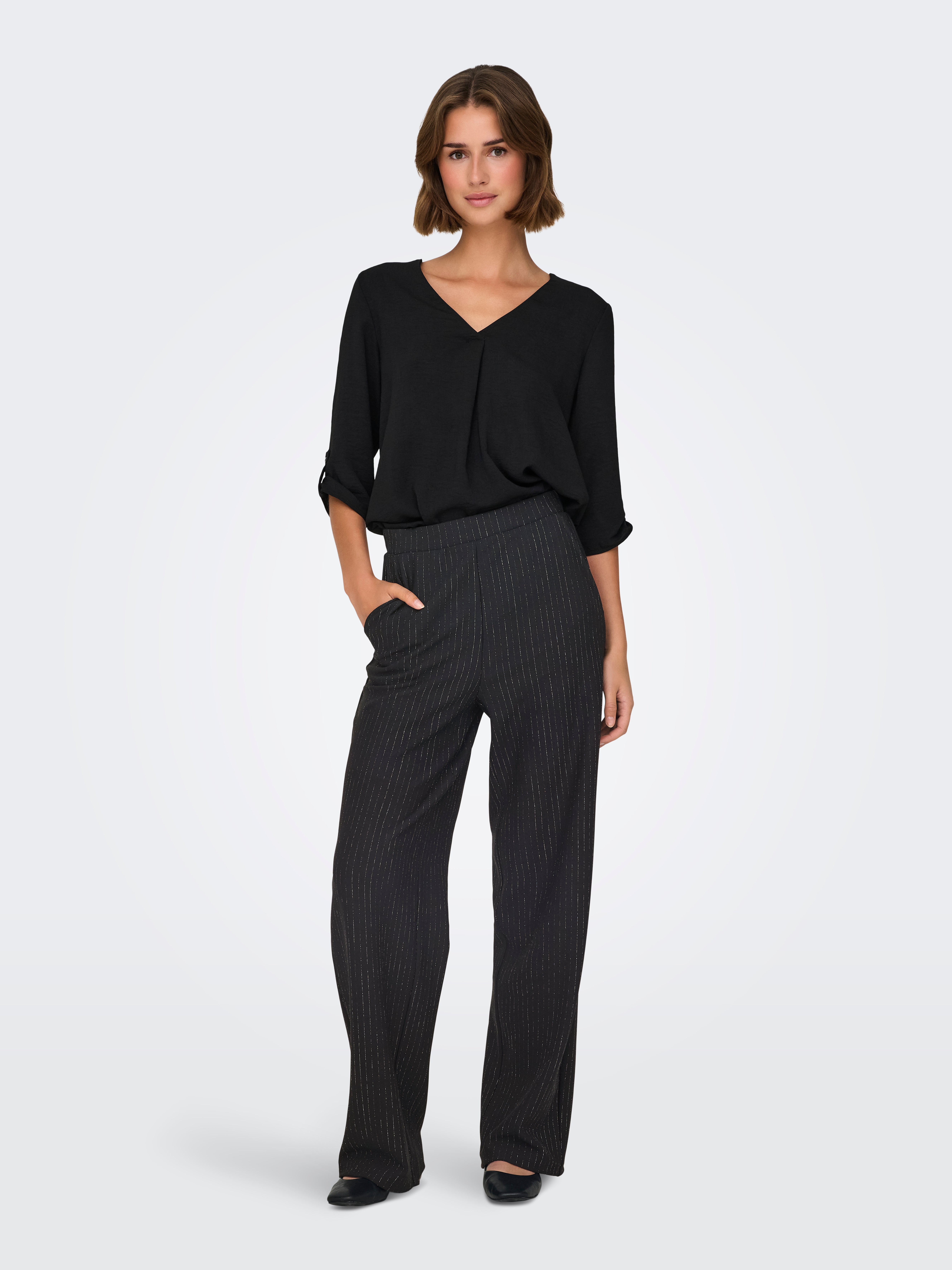 JDYMARY Normal geschnitten Hose Black
