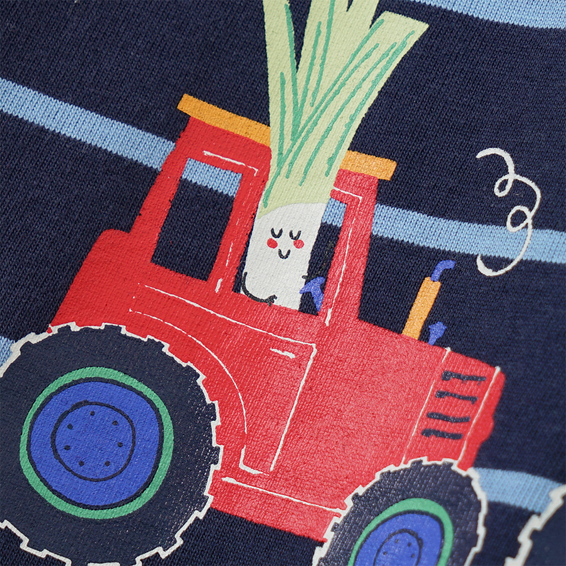 Topomini Baby T-Shirt mit Traktor-Print dunkelblau