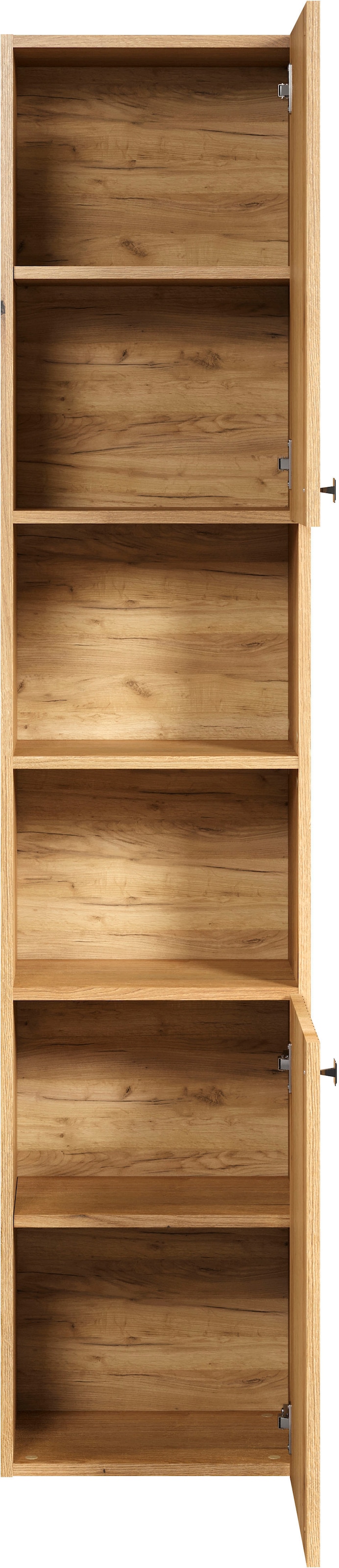 welltime Hochschrank »Amrum« 1 Stk. tlg. Badezimmerschrank mit und ohne Schublade - (B/T/H) 40-70/31/186 cm