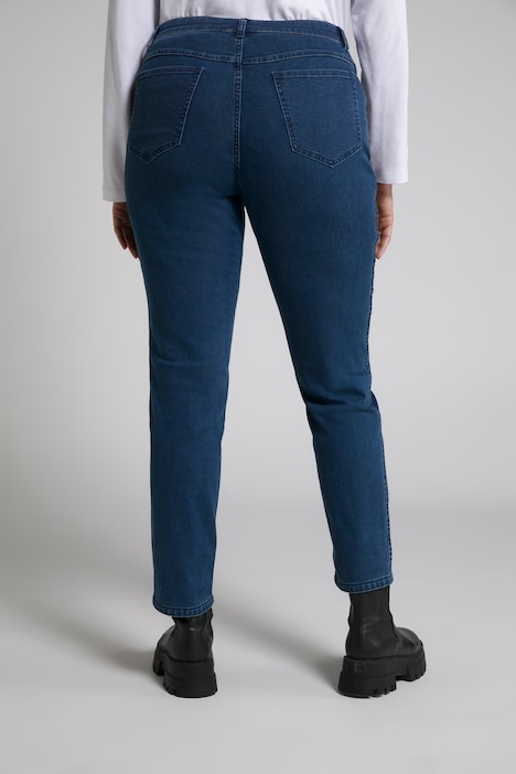 Wendejeans Sammy, Sterne/uni, schmaler 5-Pocket-Schnitt