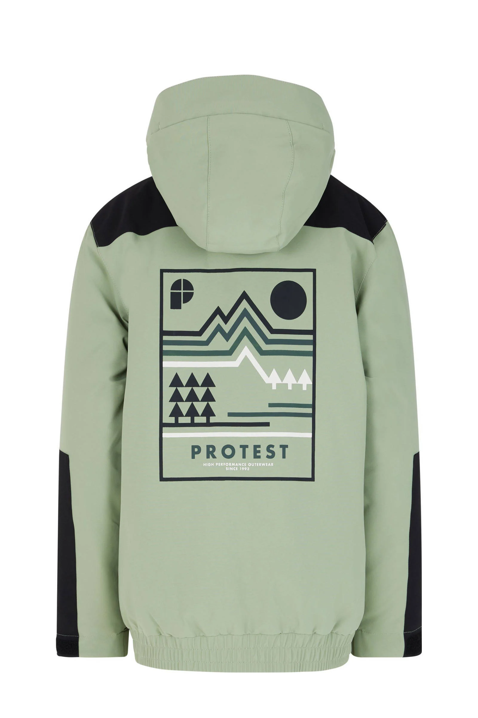 Protest ski-jack Brome groen/zwart