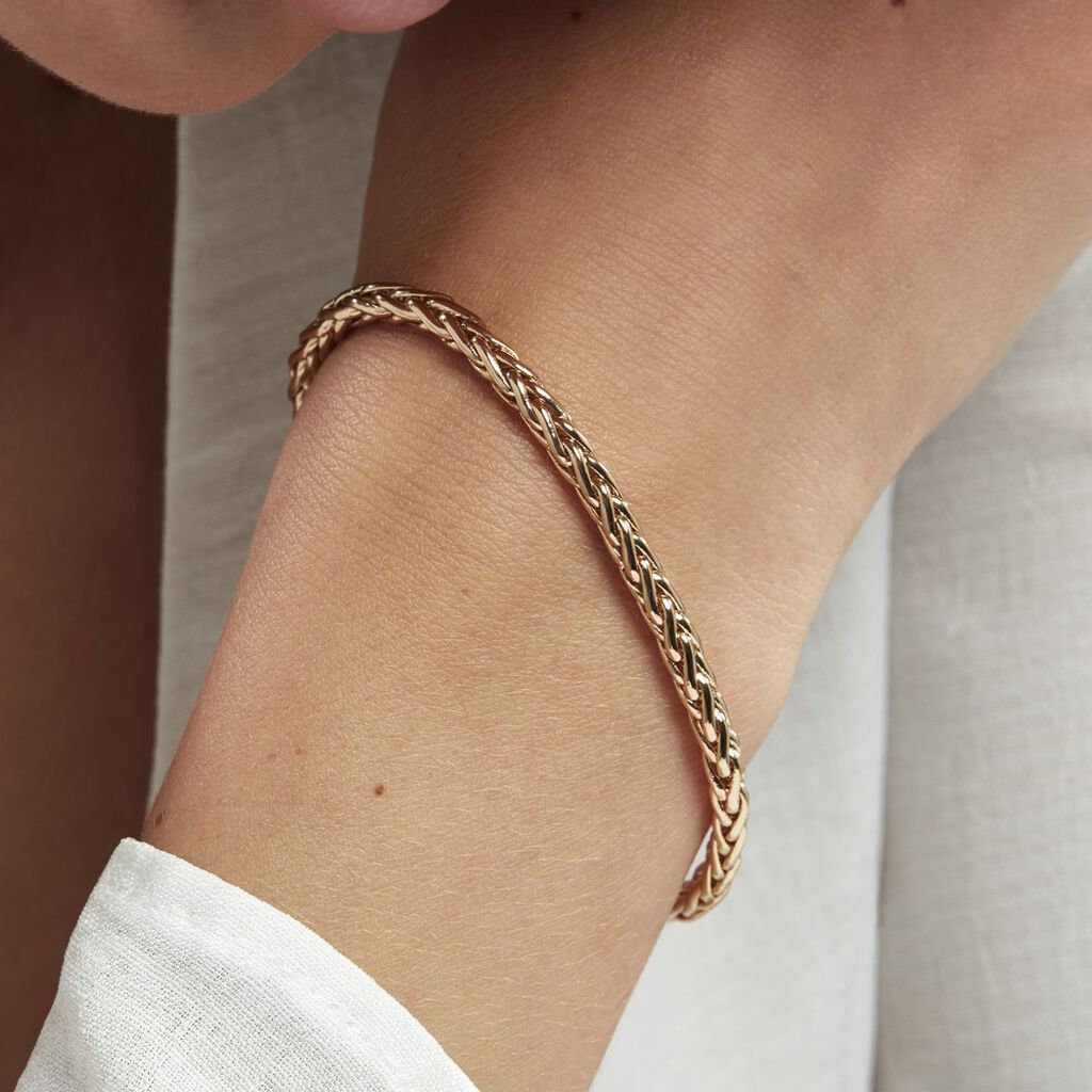 Bracelet Plaque Or Jaune Avelyne