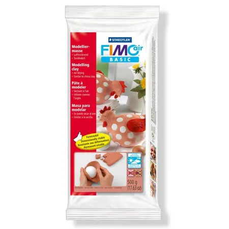 STAEDTLER® FIMO® air basic Modelliermasse, lufthärtend, 500g, terrakotta