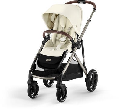 Cybex GAZELLE S Duovogn inkl. Beemoo Route Babybilstol & Base, Seashell Beige/Mineral Greyo