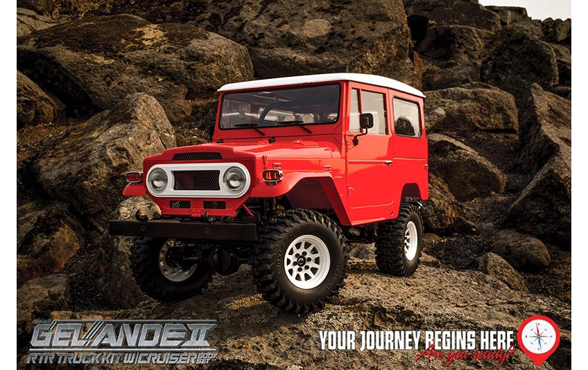 Scale Crawler Gelände II Cruiser RTR, 1:10<br>RTR Scale Crawler mit Detaillierter Karosserie und originalgetreuem Fahrwerk