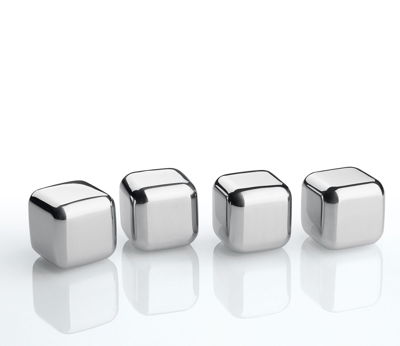 cilio Kühlwürfel Set STEEL 5-teilig Edelstahl silberfarbig