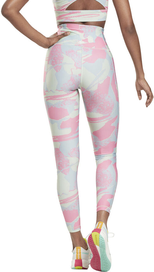 Reebok Workout Ready Printed træningstights Pink