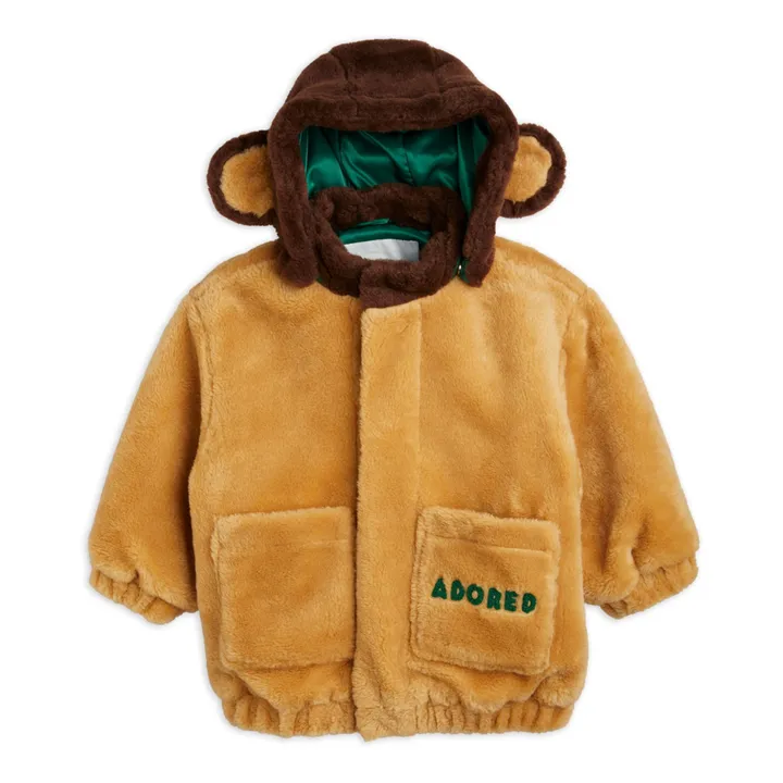 Mini Rodini Veste Polaire Polyester Recyclé Adored | Beige