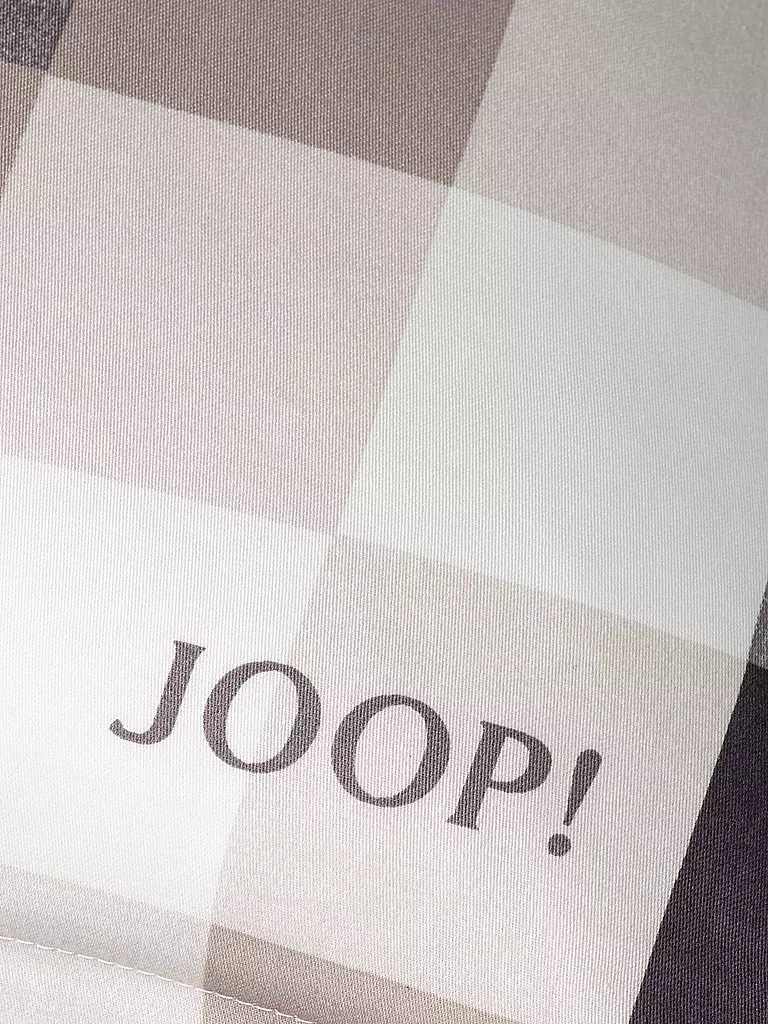 JOOP Satin Bettwäsche MESH 70x90cm/140x220cm Stone grau