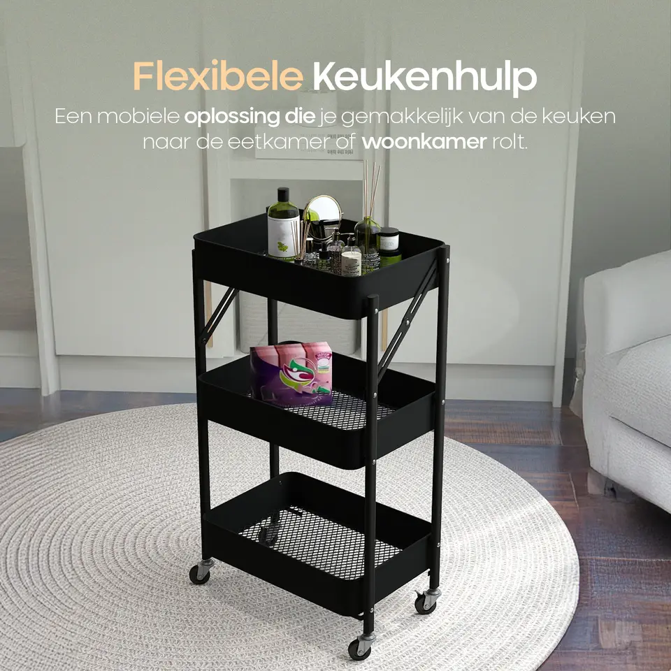 O'DADDY Keukentrolley inklapbaar