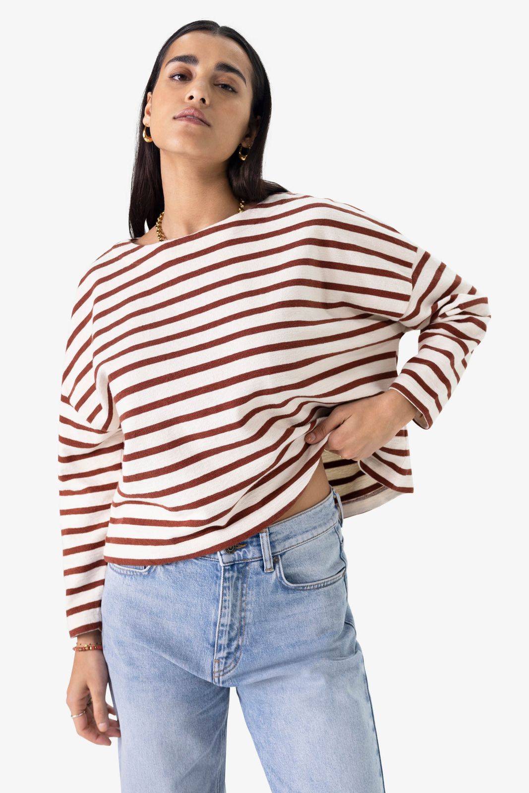 Blauwe high waist slim fit jeans