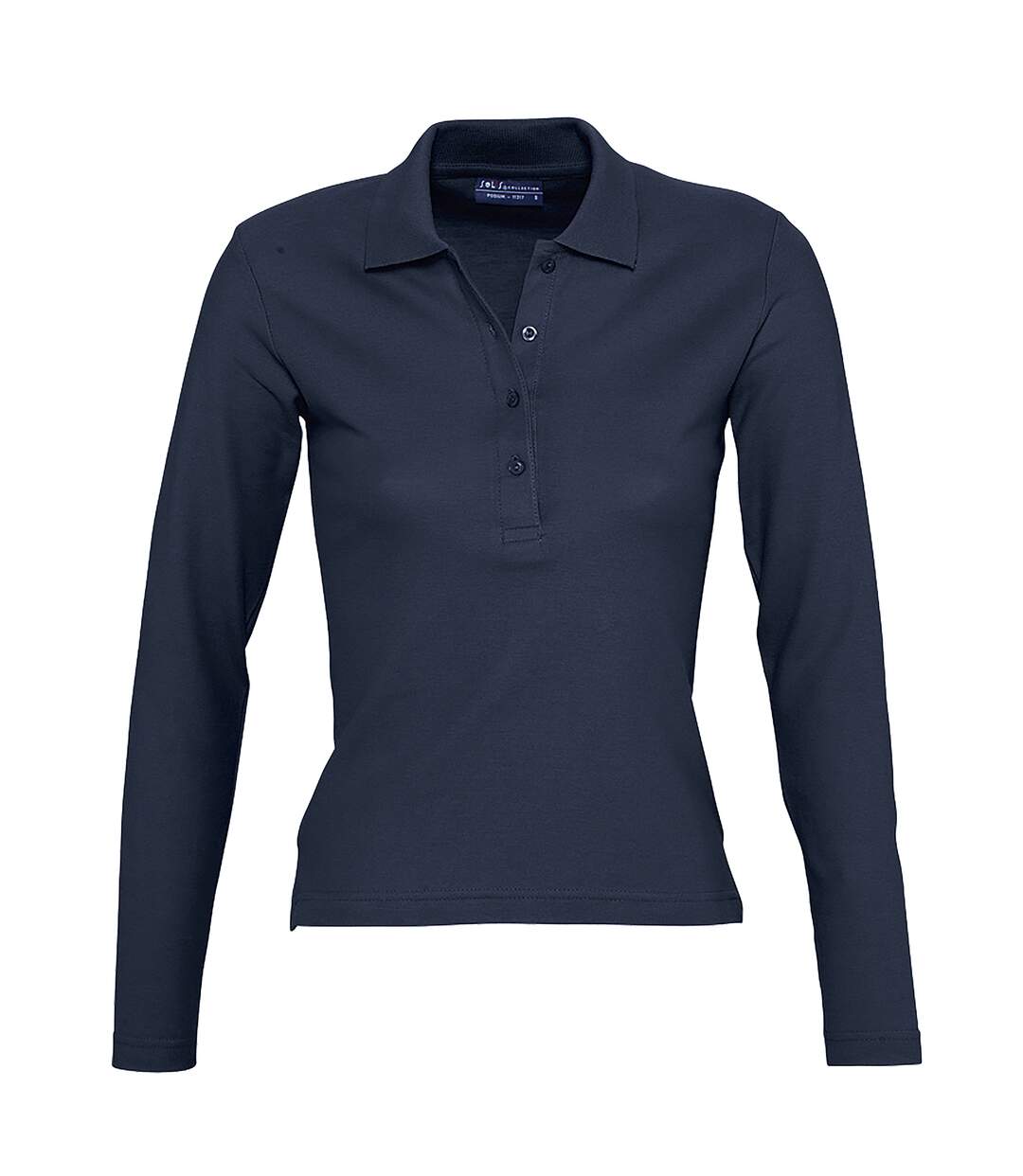 SOLS Podium - Polo 100% coton à manches longues - Femme (Bleu marine) - UTPC330