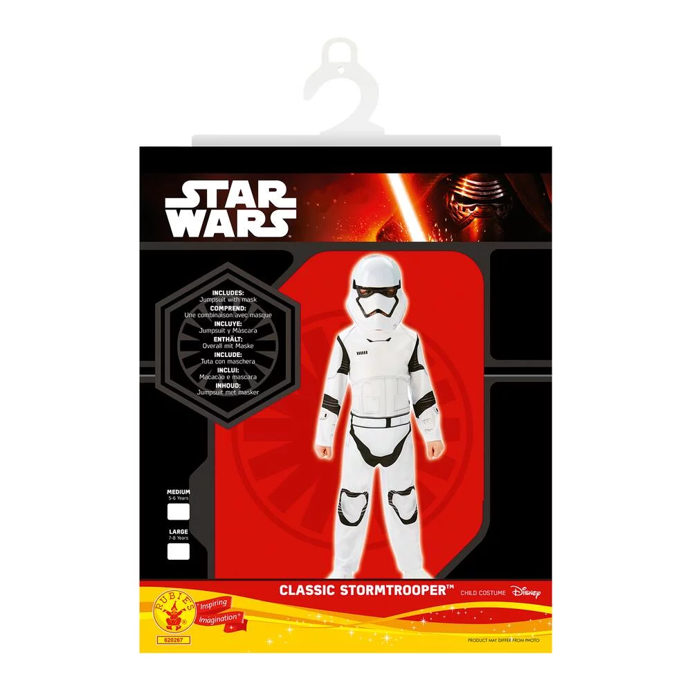 DEGUISEMENT CLASSIQUE STORM TROOPER TAILLE M 5-6 ANS