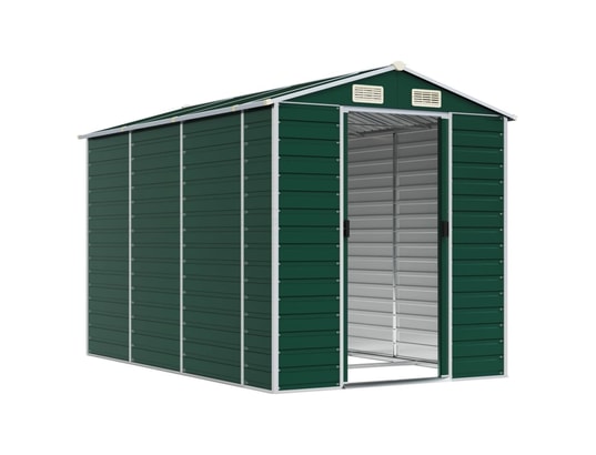 VIDAXL - Abri de jardin vert 191x300x198 cm acier galvanisé