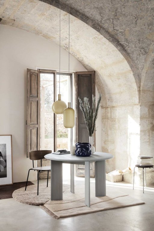 Ferm Living View tufted vloerkleed 140x180 roodbruin