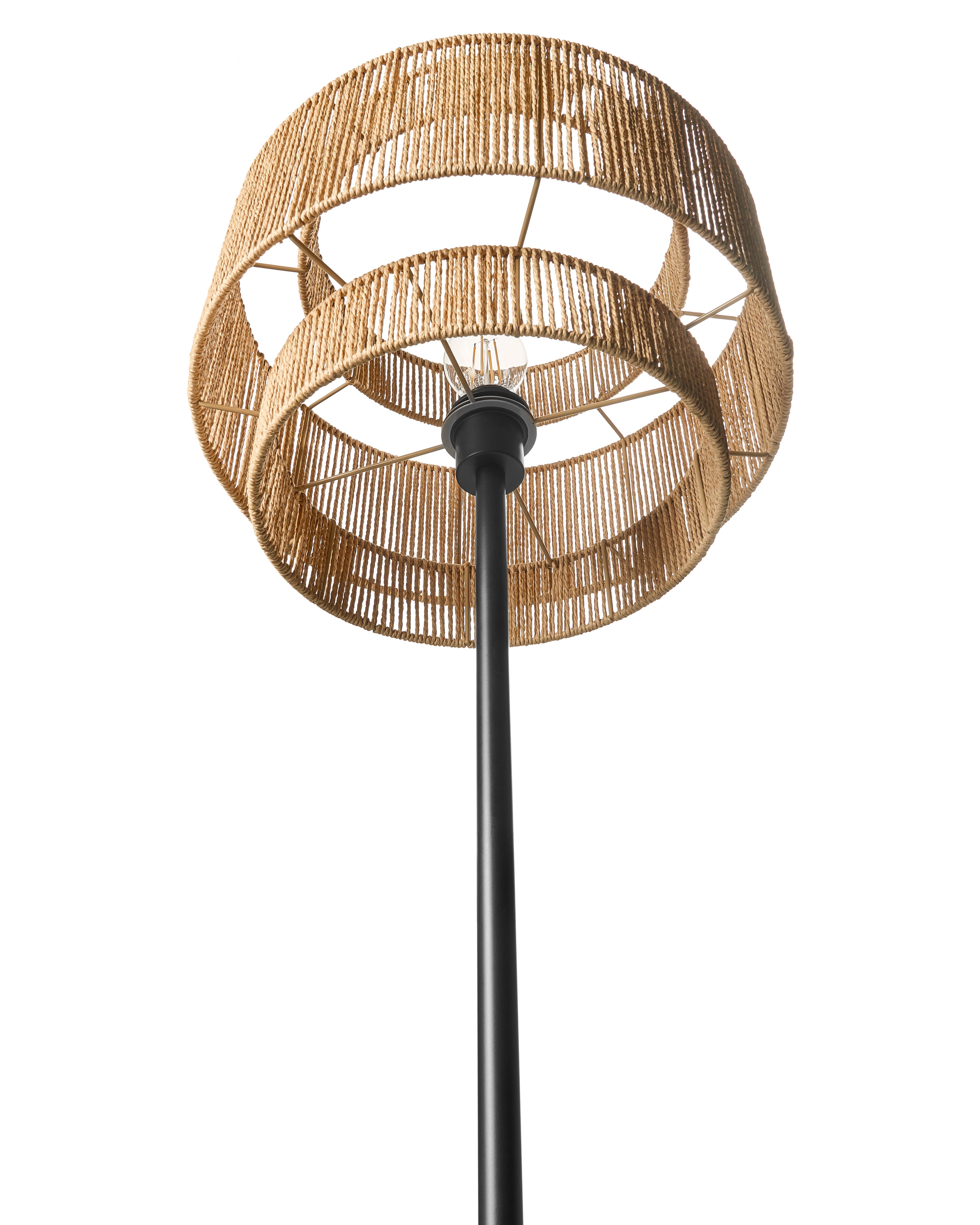 Staande lamp WOKIRO Papiertouw Natuurlijk