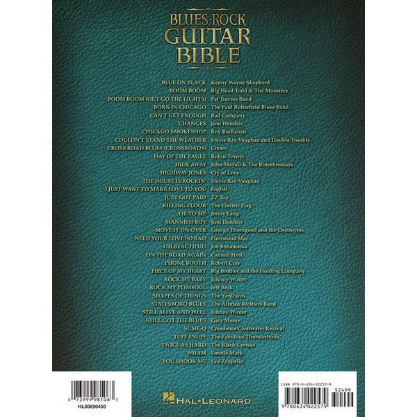 Hal Leonard Blues-Rock Guitar Bible