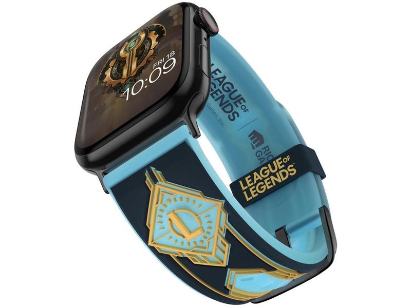 Moby Fox Armband Smartwatch League of Legends 3D Hextech Ma Offiziell lizenziertes Armband aus hochwertigem Silikon