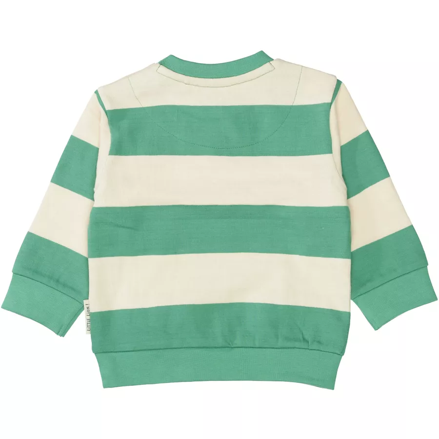 Staccato Sweatshirt emerald gestreift