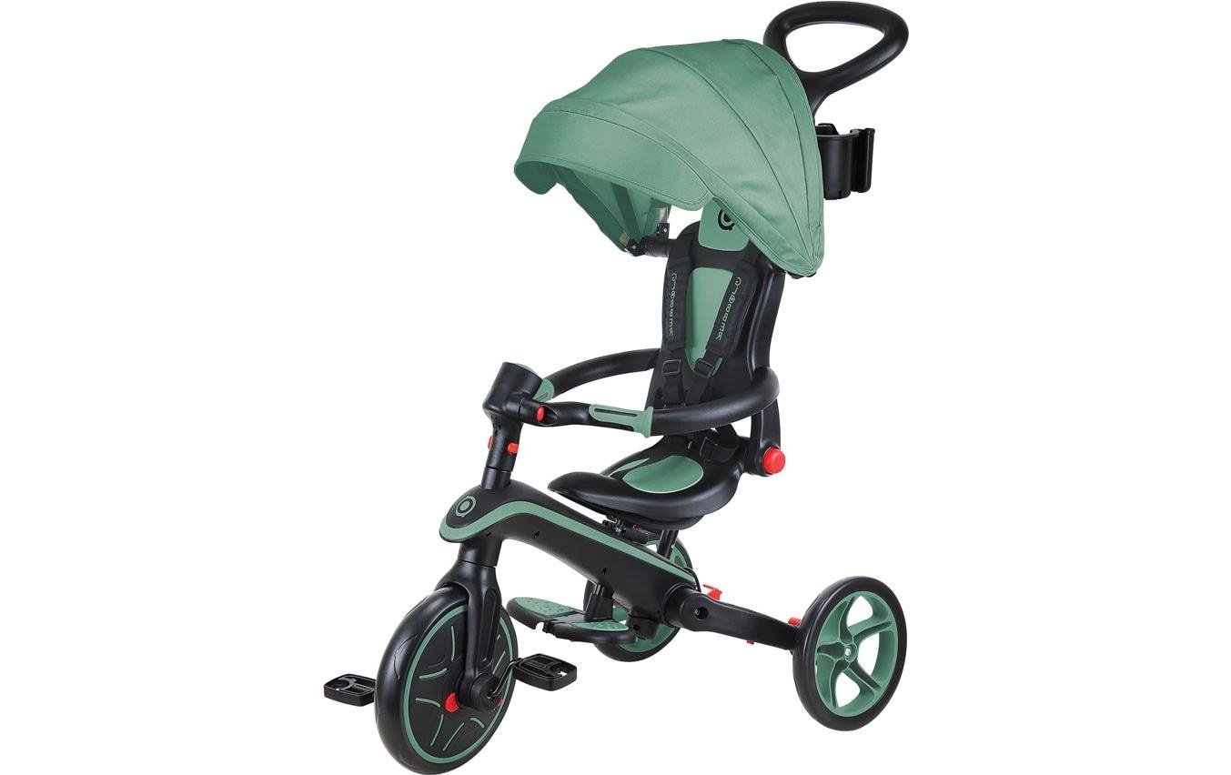 Trike Explorer Foldable 4 in 1, Olivgrün<br>All-in-One-Baby-Dreirad und Kinder-Laufrad
